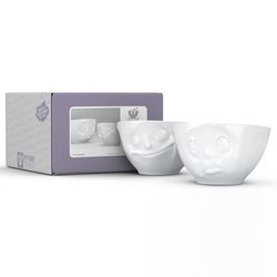 Набор чаш Happy & Oh please, 200 мл, белый, 2 шт.