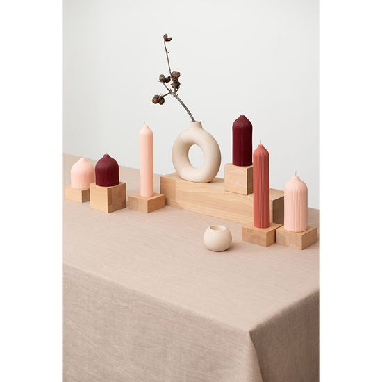 Свеча декоративная бордового цвета из коллекции edge, 10,5см