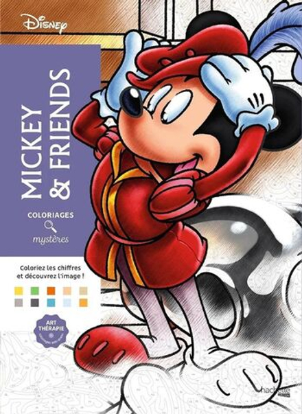 Раскраска по номерам Coloriages mysteres Disney - Mickey and friends - Микки и друзья, 128стр. - 2019461404