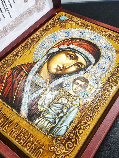 Икона Казанской Божией Матери 21х29