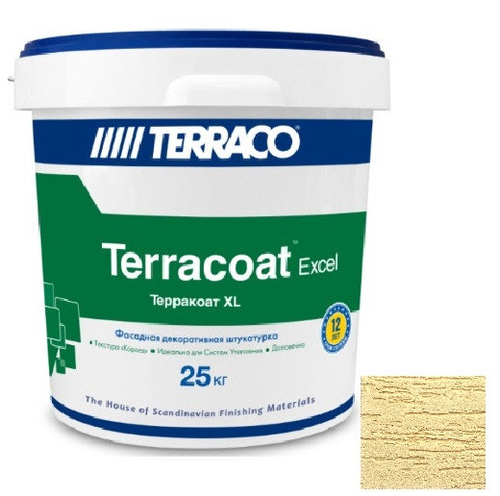 Штукатурка декоративная Terraco Terracoat XL 2,5 мм 25 кг