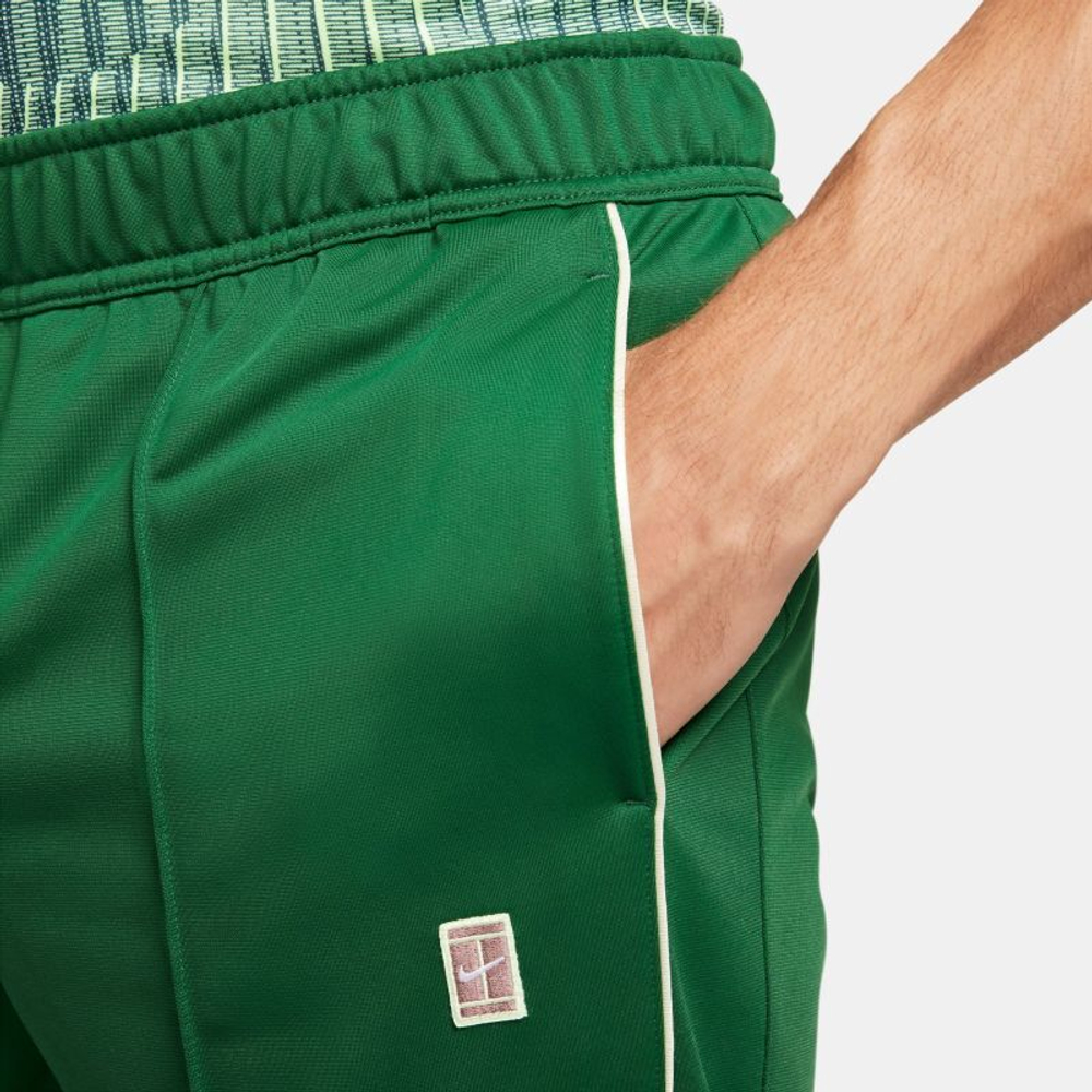 Мужские теннисные штаны Nike Court Heritage Suit Pant - gorge green/coconut milk