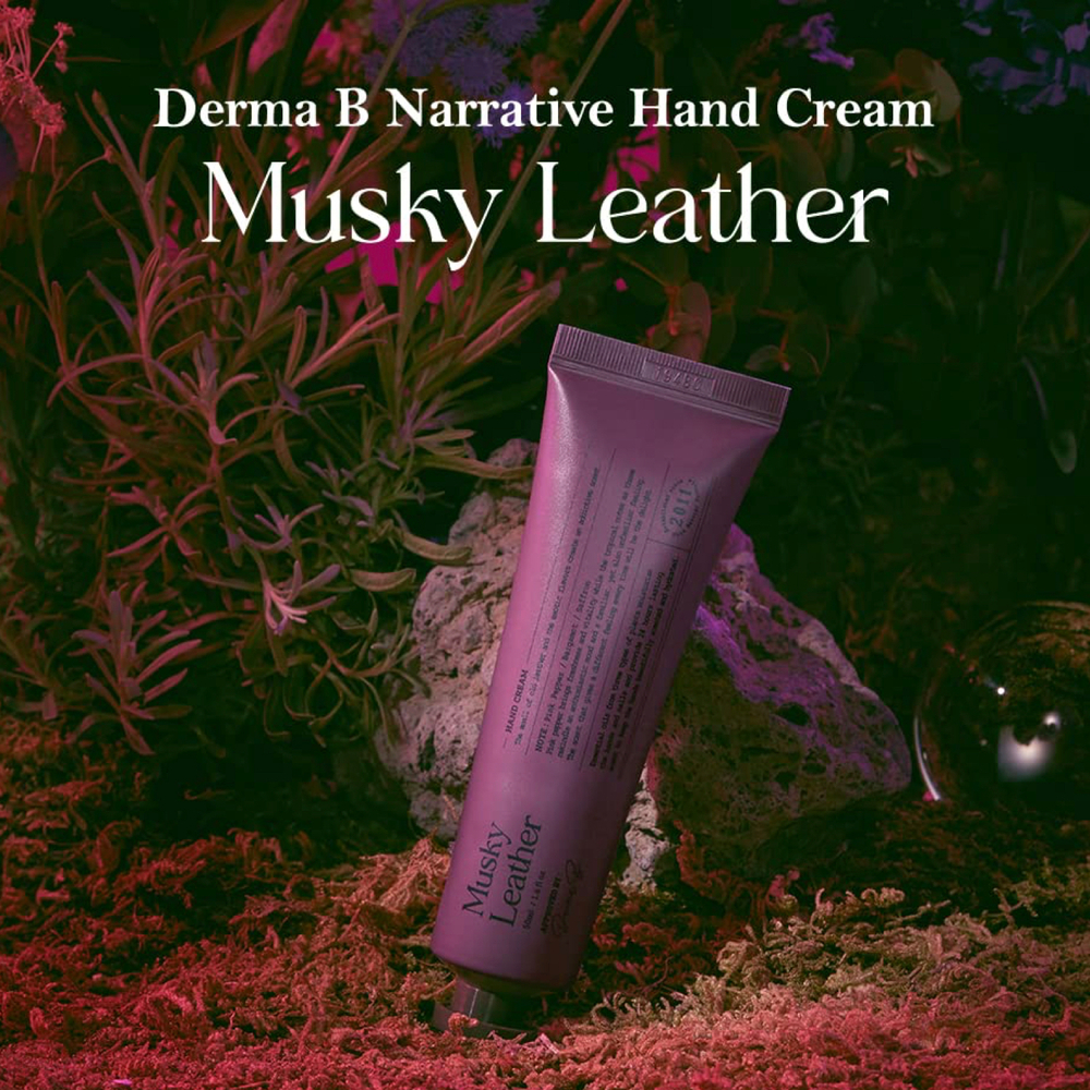 DERMA:B Narrative Hand Cream Musky Leather Крем для рук c пряным тропическим ароматом, 50 мл