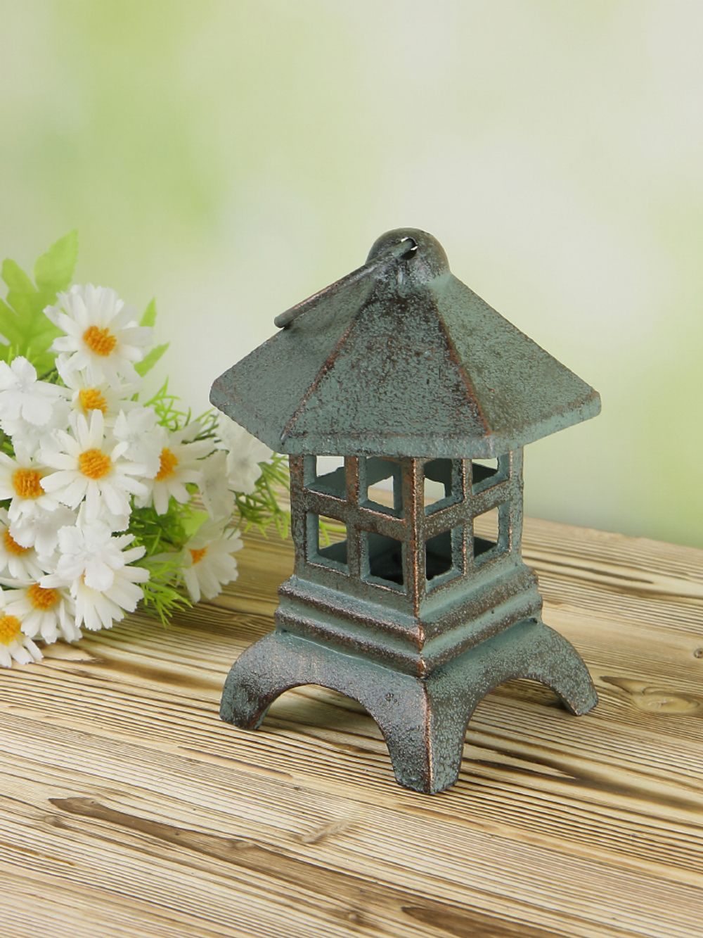 Iron Garden Декоративный фонарь Пагода под свечу для дачи