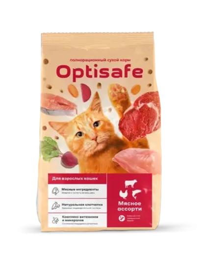 Оптисэйф для котов "Мясное ассорти"