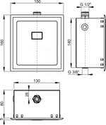 ASP4 Автоматическое устройство смыва для писсуара