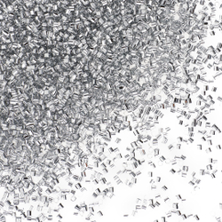 Конфетти фольга Цилиндр, Серебро, Металлик, 0,2 см, 20 г.