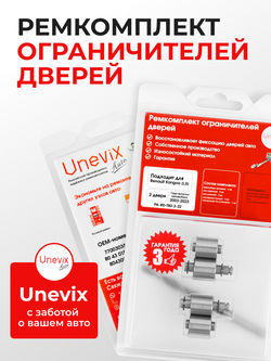 Ремкомплект ограничителей дверей Renault Kangoo (I,II) (2 двери, тип 80) 2003-2023