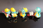 Динозавры строители Kinder Ferrero 1995 год 4 штуки