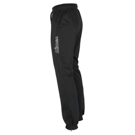 Брюки трен. жен. MIKASA MT751-049-S, р.S, 100% полиэстер, черный