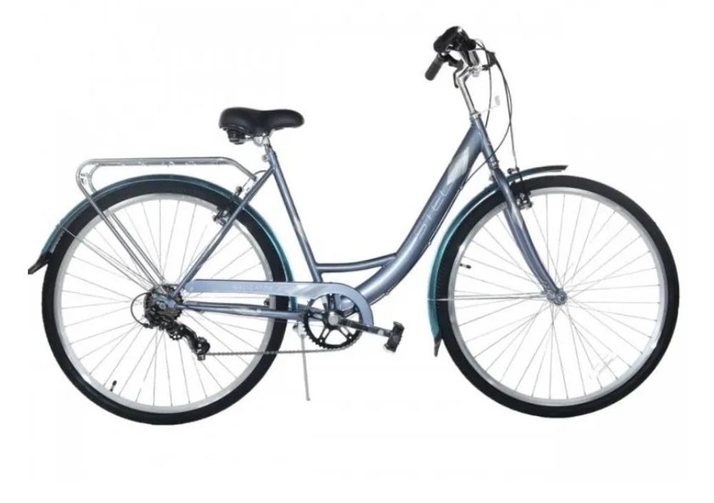 Велосипед 28" STELS Navigator-395 серо-голубой (корзинка)