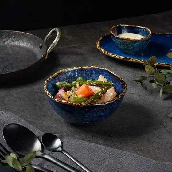 Салатник 310 мл d 11,7 см h5,6 см емкость для закусок Aqua Blue P.L. Proff Cuisine [6]