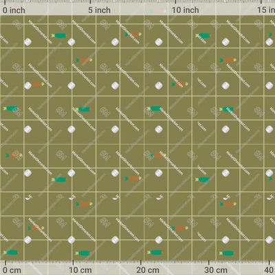 Клетчатый патерн с простыми рыбками by Bychkova Evgeniia 833 DPI