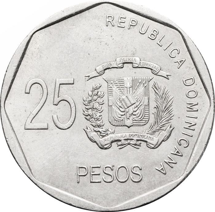 25 песо 2010 Доминикана