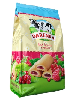 Печенье с джемом со вкусом Малины и Красной Смородины 250 г