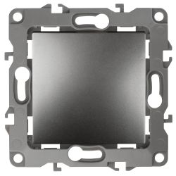 12-1111-12 ЭРА Кнопка, 10АХ-250В, Эра12, графит | Электротовары