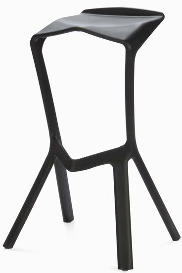 Барный стул Miura 2 черный пластик 