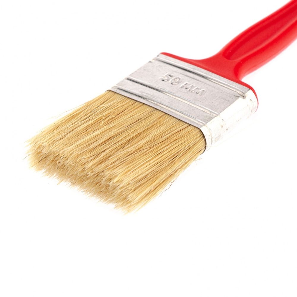 Кисть флейцевая для эмалей, 50х12 мм, натуральная щетина, пластиковая рукоятка// Matrix 83352