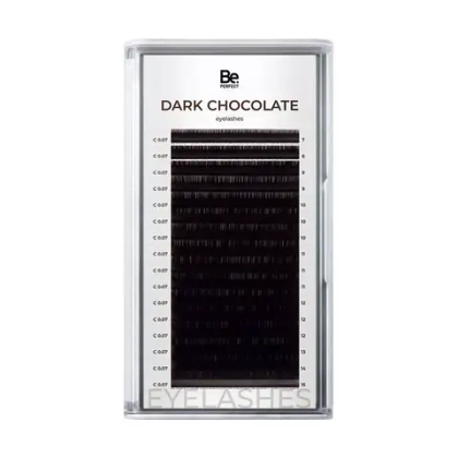 Коричневые ресницы BePerfect Dark Chocolate MIX - 16 линий