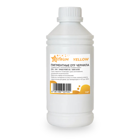 DTF чернила Astrum Yellow, 1кг