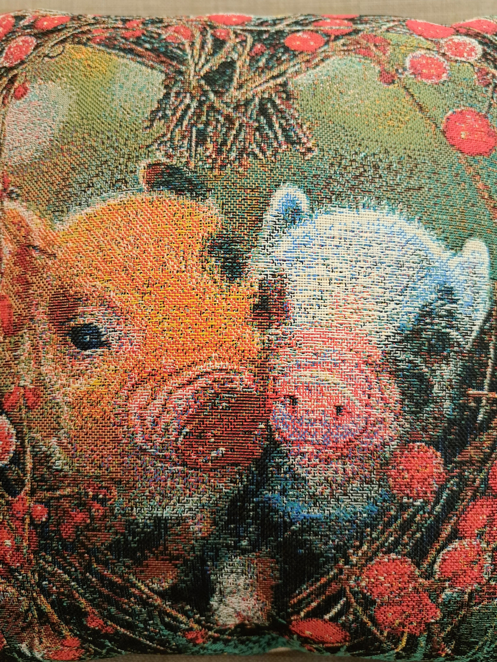 Декоративный гобеленовый чехол для интерьерной подушки Парочка 38*38