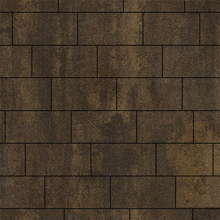 Тротуарная плитка ПРЯМОУГОЛЬНИК 300х150 мм - Листопад гранит Мокко