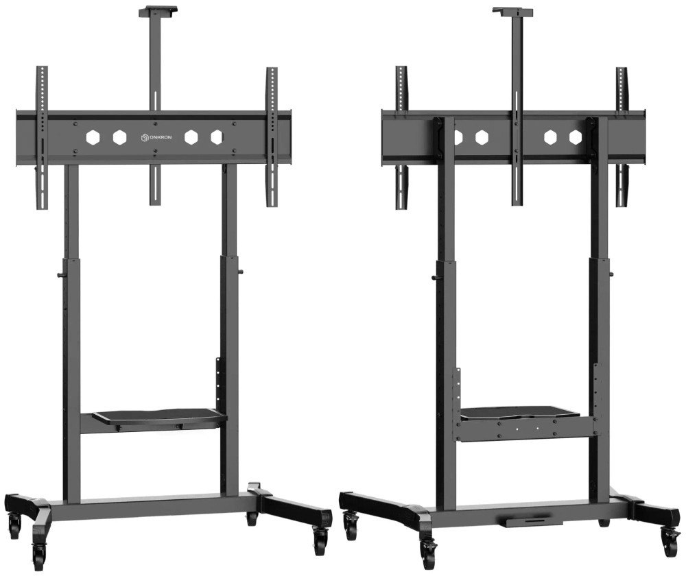 Стойка ONKRON TS1991 для телевизора с кронштейном 50"-100", мобильная, чёрная