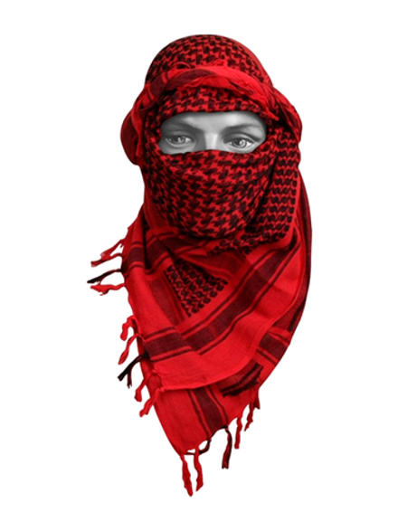 Арафатка / Шемаг (110х110см)(Красно-Черный)
