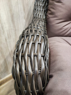 Кресло из искусственного ротанга МЭДИСОН НЬЮ «MEDISON NEW» с подушками на сидение и спинку