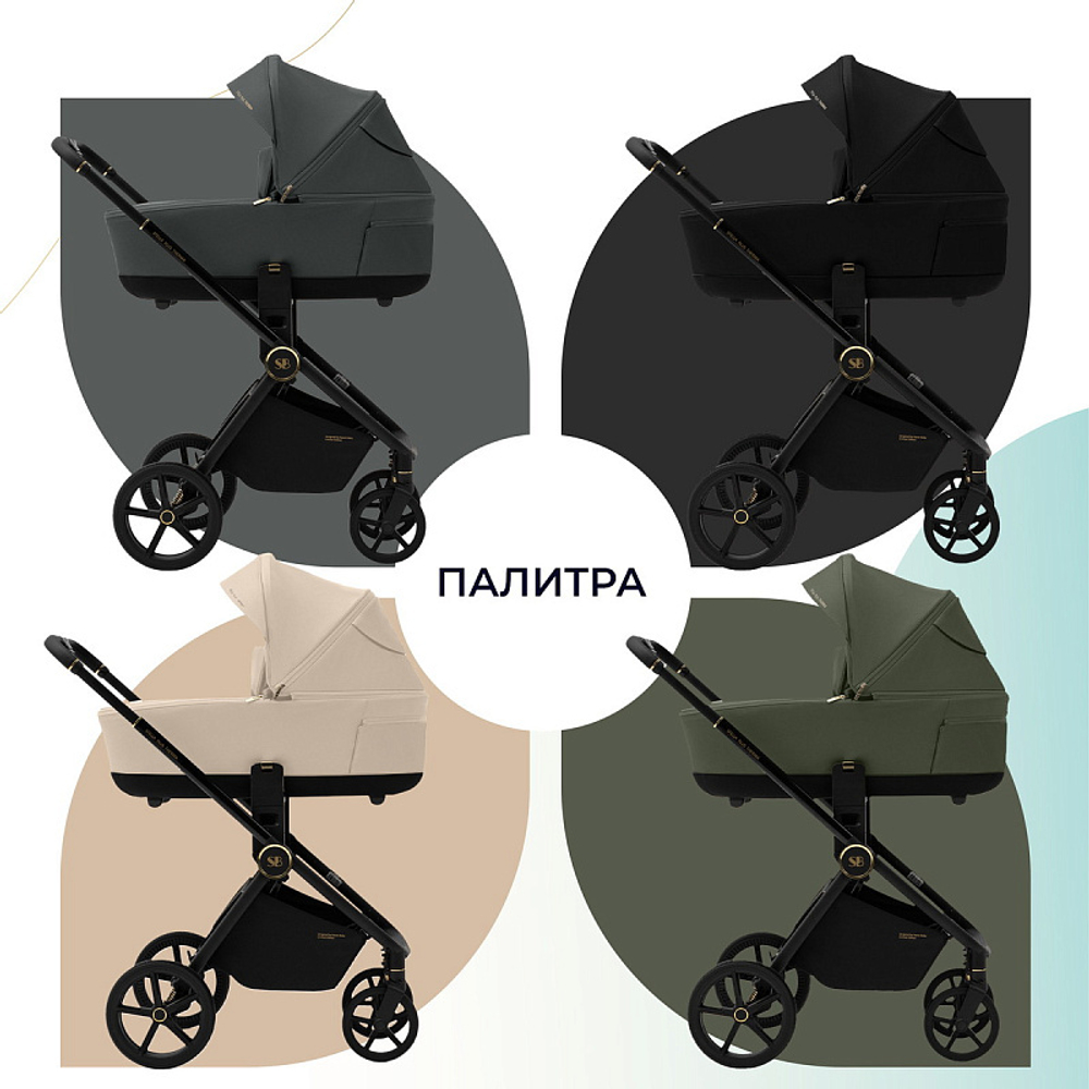 Детская коляска Sweet Baby Stella Plus Therma 2 в 1 427414 Black