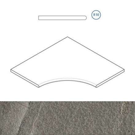 Спецэлемент CONTEMPORA X2 CARBON BOR. ANG.ROUND 30 (620090000225)