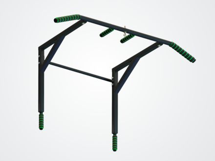 Турник-брусья Рекрут разборный цв. белый Черный (матовый)