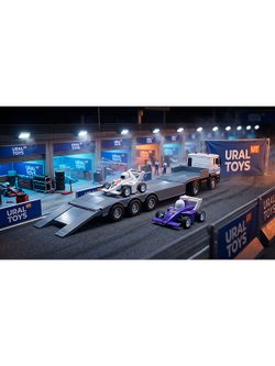 Машинка инерционная Автовоз с транспортом (TN-1319A)