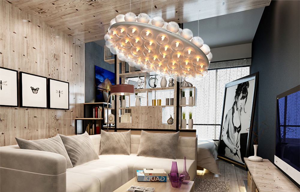 Pendant design lamp  Prop Light round double by Moooi