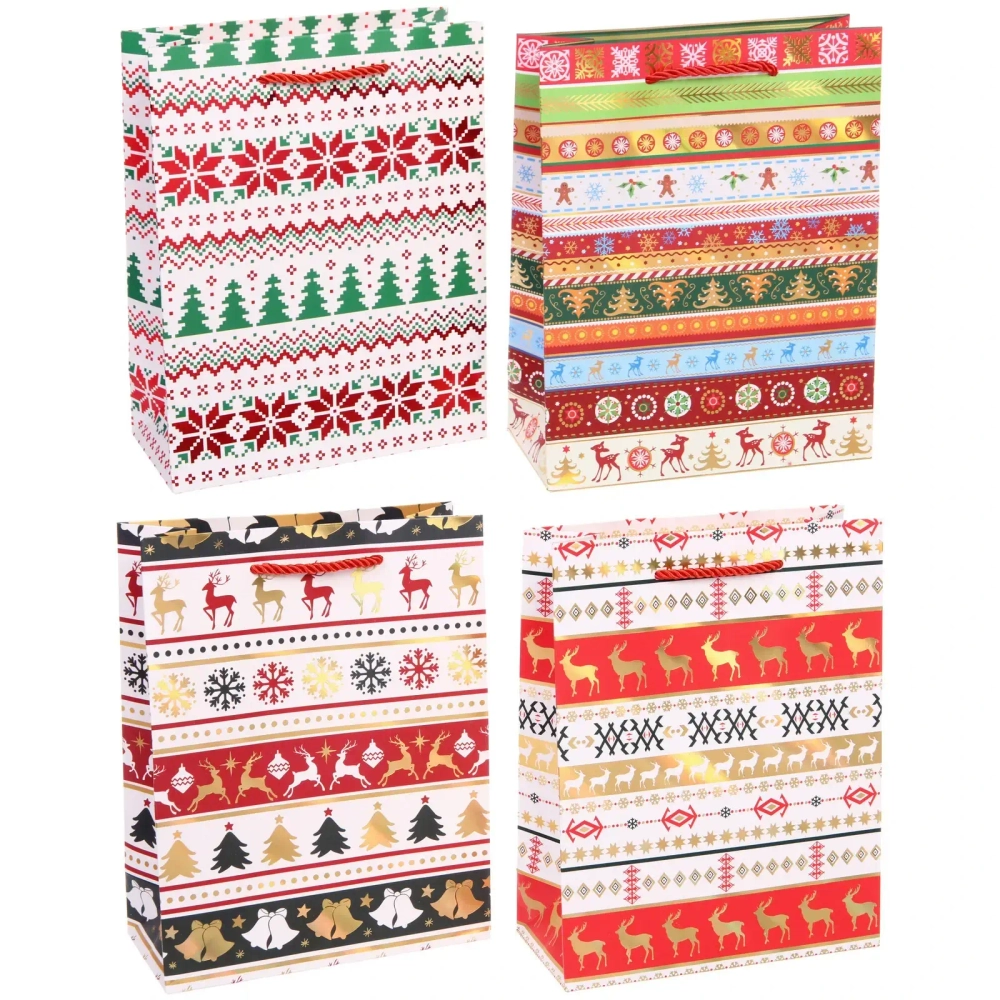 Пакет подарочный «Зимние узоры» 18*23*8 см, микс