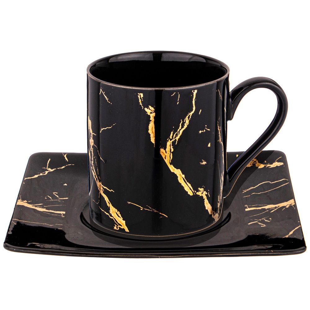 ЧАЙНЫЙ СЕРВИЗ LEFARD "FANTASY" НА 6 ПЕРСОН 14ПР. ЧЕРНЫЙ (КОР=3НАБ.)