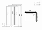 Душевая кабина Niagara Classic NG-43975-14QP 90x70