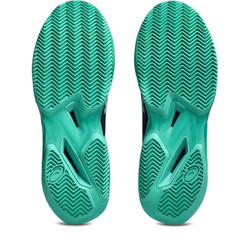 Мужские кроссовки теннисные Asics Solution Speed FF 4 Clay - black/aurora green