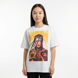 Футболка Qazaq Soul Дара с шелковой вышивкой