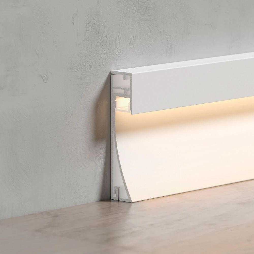 Профиль PLINTUS-H54-2000 WHITE (Arlight, Алюминий) 045434