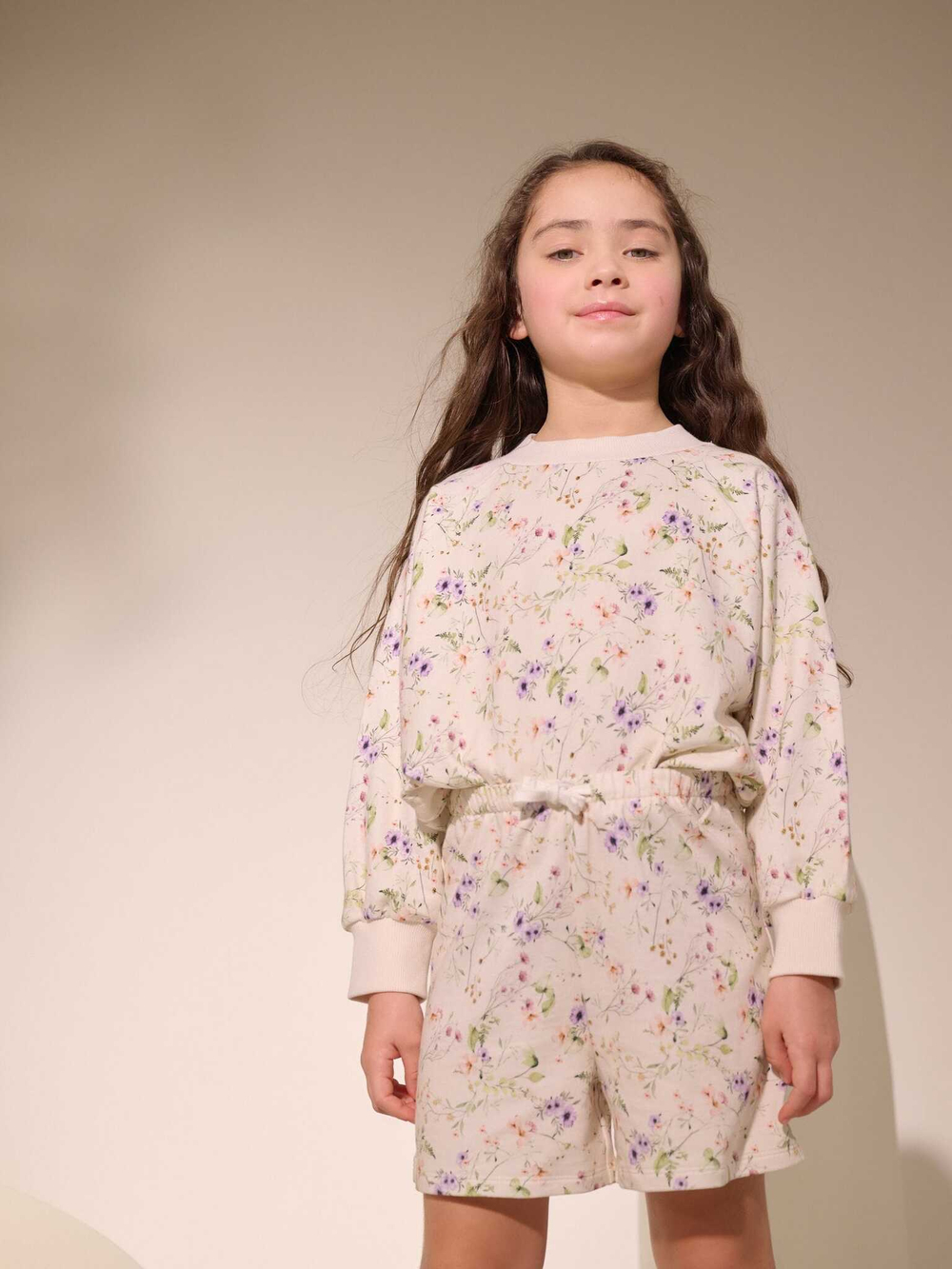 Шорты для девочки Next AH9-433, Кремовый