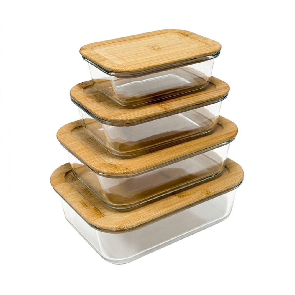 Контейнер стеклянный Fårö, прямоугольной формы, с крышкой, 1040 мл