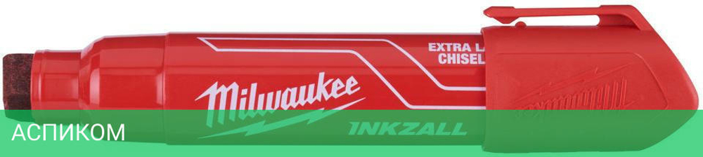 Маркер строительный Milwaukee Inkzall XL цена за 1шт красный (4932471560)