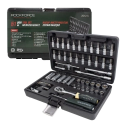 Набор инструментов 51пр. 1/4''(4-14мм, 6-гран.) RockForce##Rock FORCE RF-2512-5
