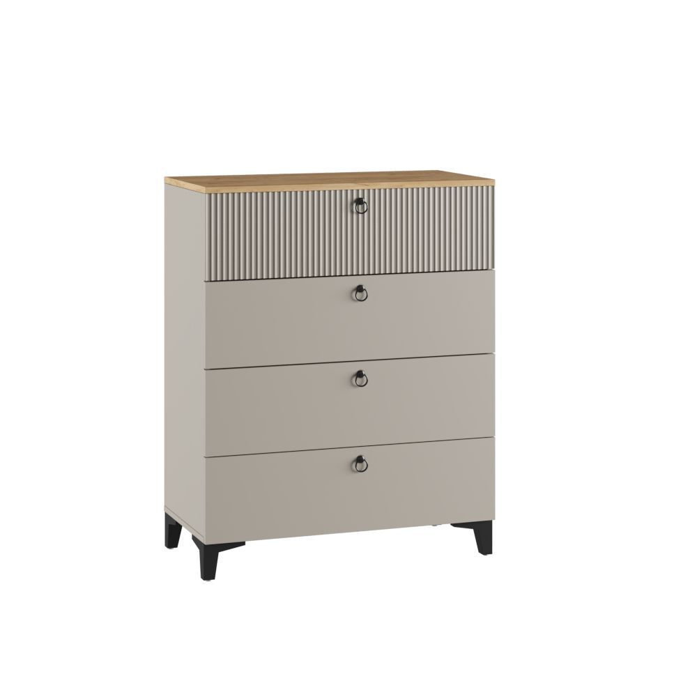 Комод Ника "Кашемир", для одежды, с ящиками, белый,6x41 см