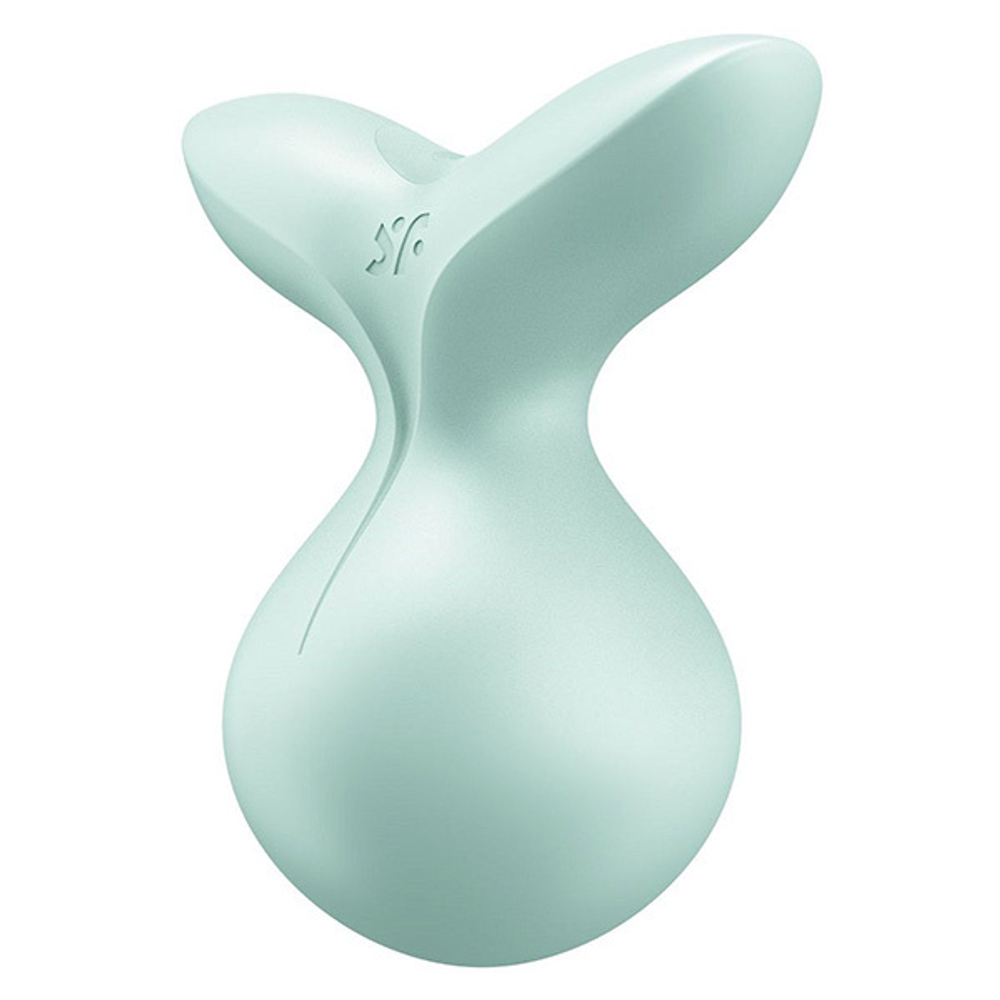 Зеленый клиторальный стимулятор 8,5см Satisfyer Viva la Vulva 3