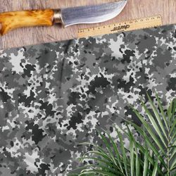 Ткань атлас серый хаки