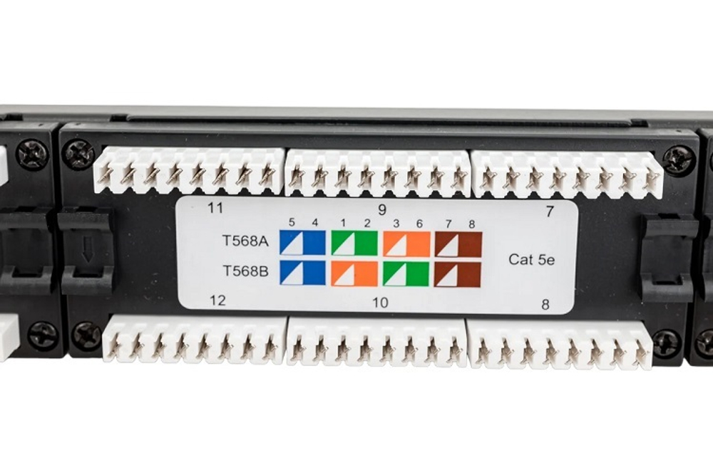 Патч-панель  NikoMax NMC-RP24UD2-ES-1U-BK
