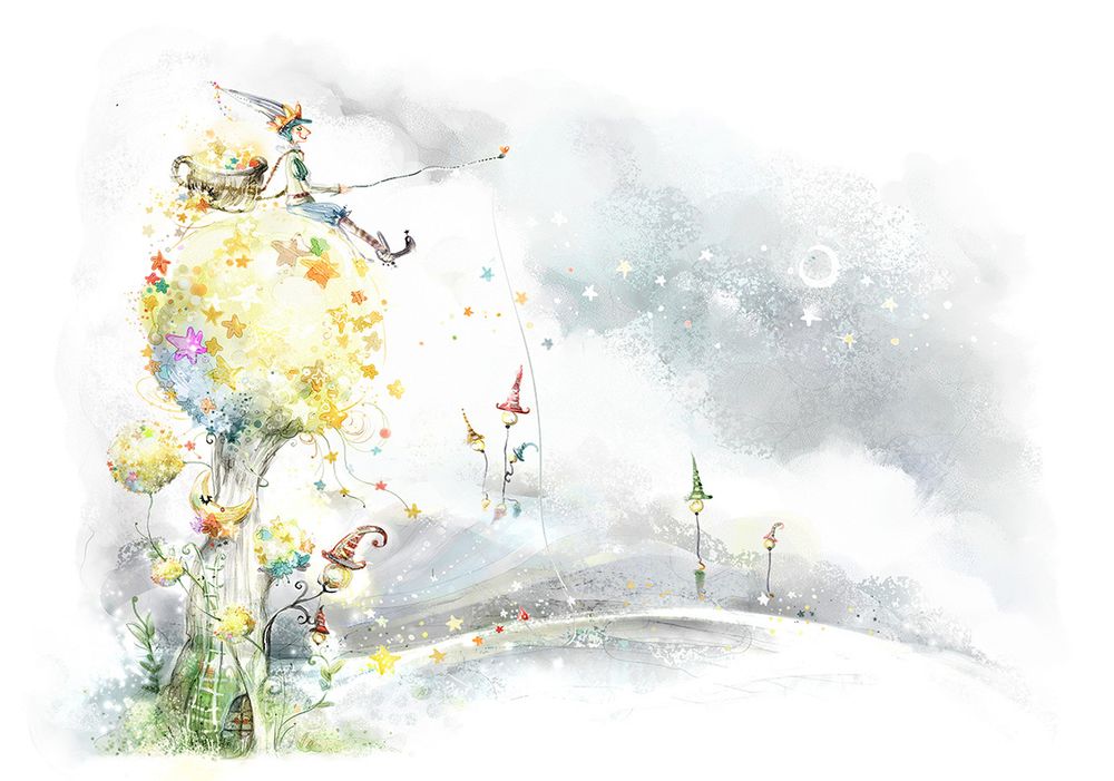 Фотообои Волшебник на дереве (Ширина 4,15 м)