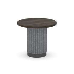 Felto Стол журнальный круглый D=600 PR.C.SPRG-008.D Дуб Мали/Металл Антрацит/Морская Галька 600*600*